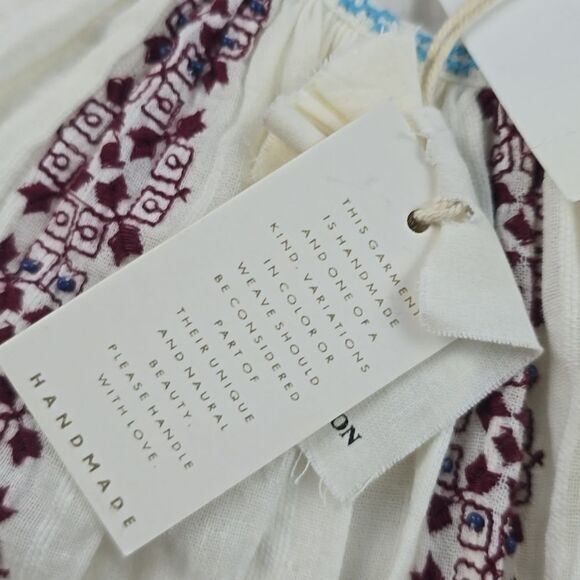 Ulla Johnson NWT Siran Dress White Midi Embroidered Boho Chic MSRP $495 sz 4 - S - Picture 8 of 14